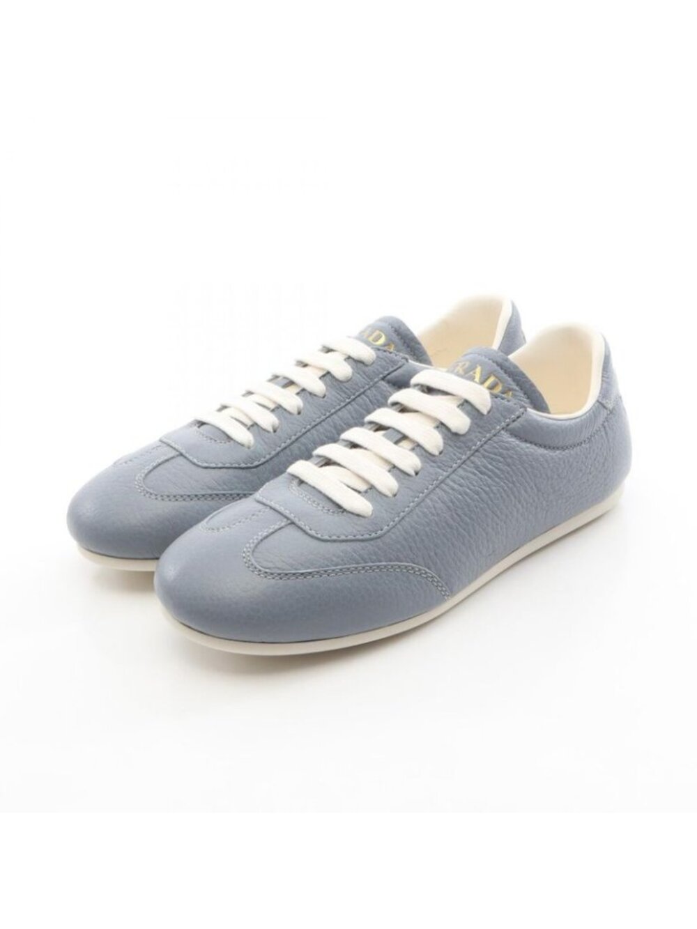 Prada Sneakers Leather Blue 6 - Picture 1 of 7